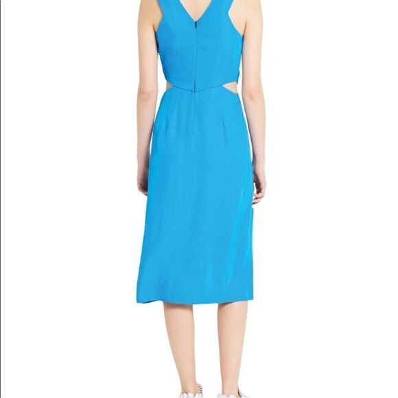 Sandro Cutout Romea Dress Turquoise Blue Size 2 - Picture 2 of 13